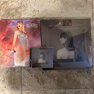 Taylor Swift The Anthology Vinyl + CD AND Eras Tour Book bundle TARGET IN HAND